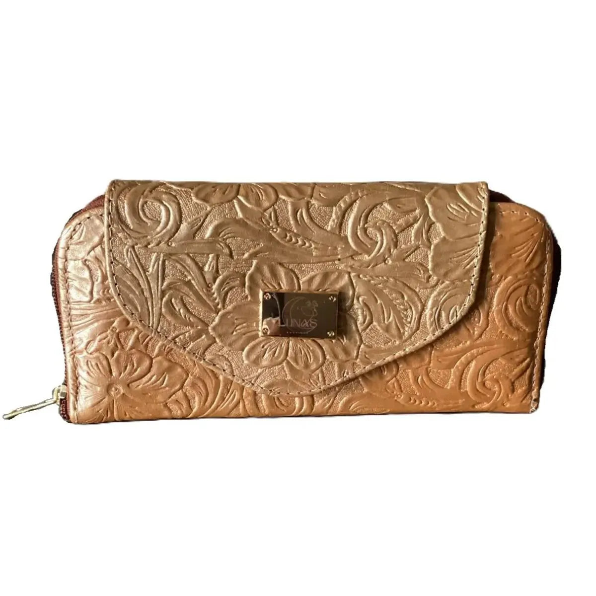 Plain Flap Shoulder Bag - Genuine Leather