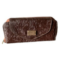 Plain Flap Shoulder Bag - Genuine Leather