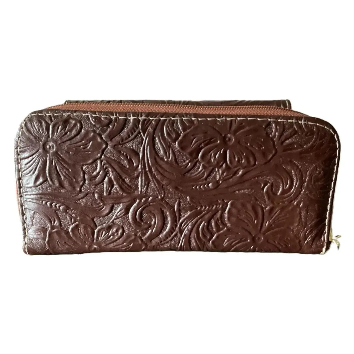 Plain Flap Shoulder Bag - Genuine Leather
