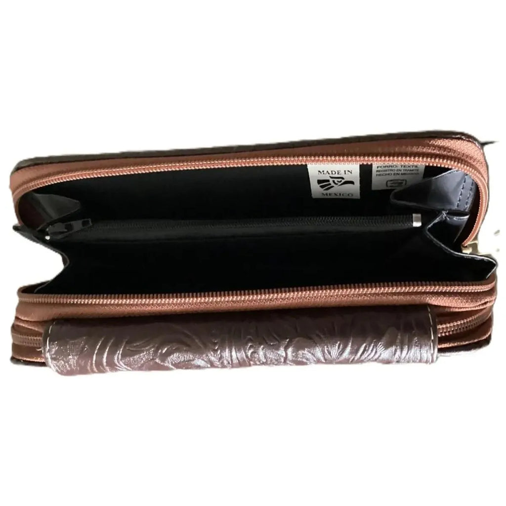 Plain Flap Shoulder Bag - Genuine Leather
