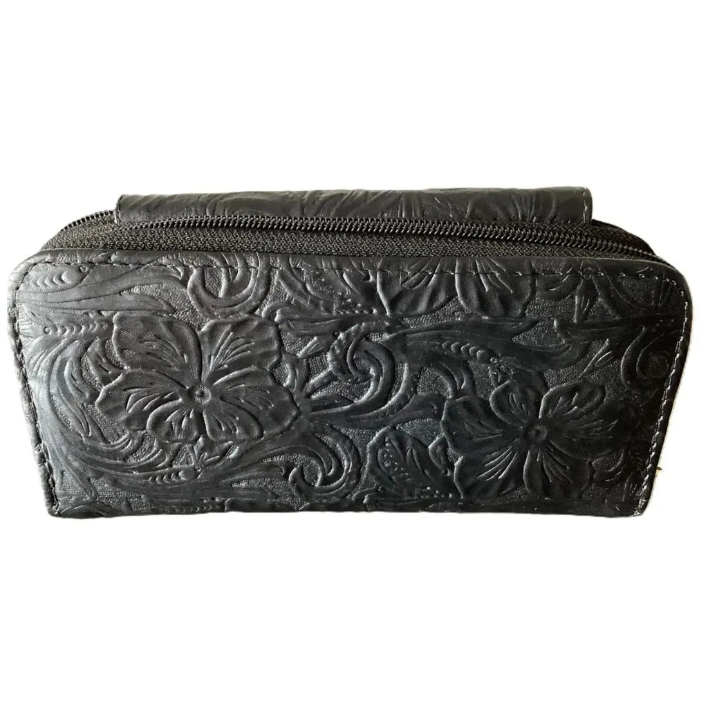 Plain Flap Shoulder Bag - Genuine Leather