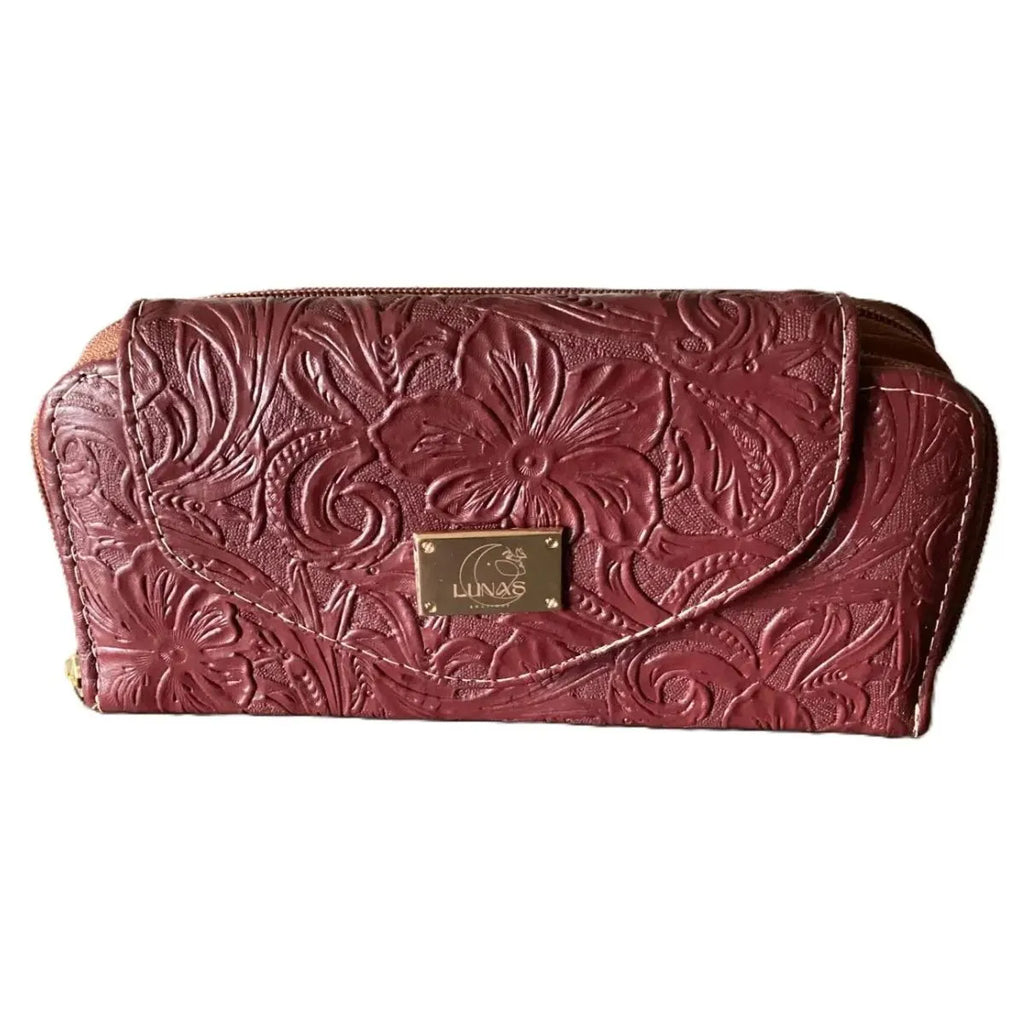 Plain Flap Shoulder Bag - Genuine Leather