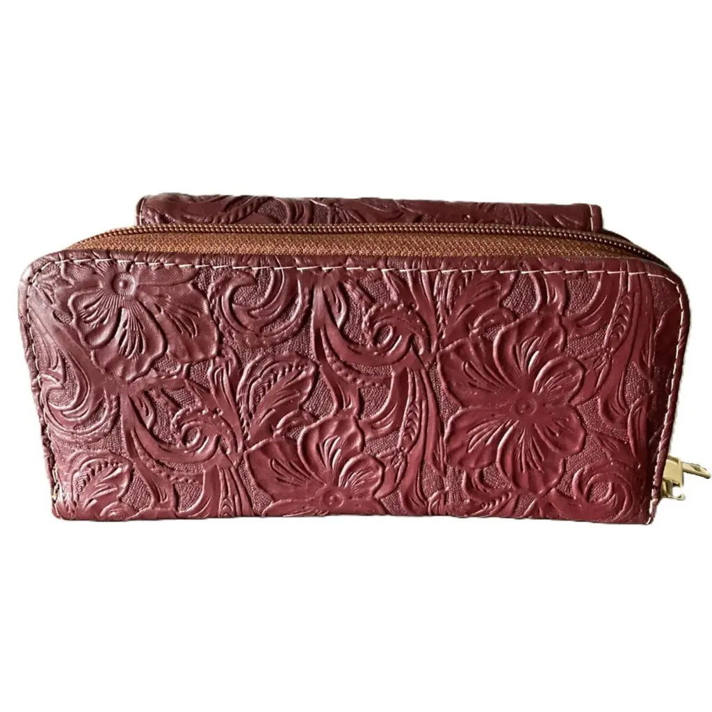 Plain Flap Shoulder Bag - Genuine Leather