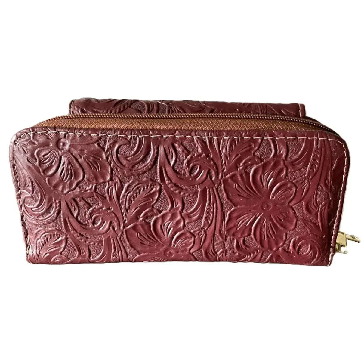 Plain Flap Shoulder Bag - Genuine Leather