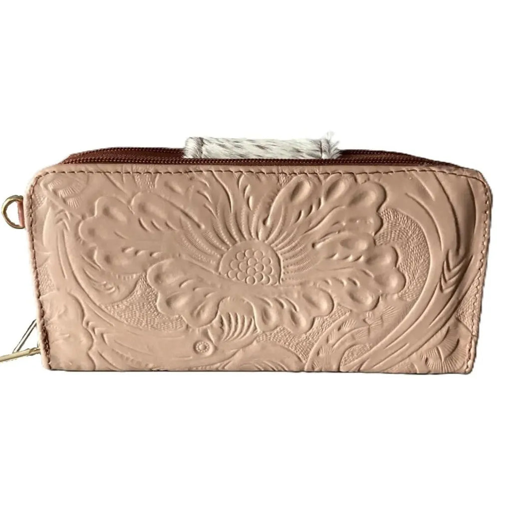 Leather Shoulder Bag with Fur - LunaArtesanal