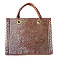 Chiseled Tote Bag with Inner Pouch - LunaArtesanal