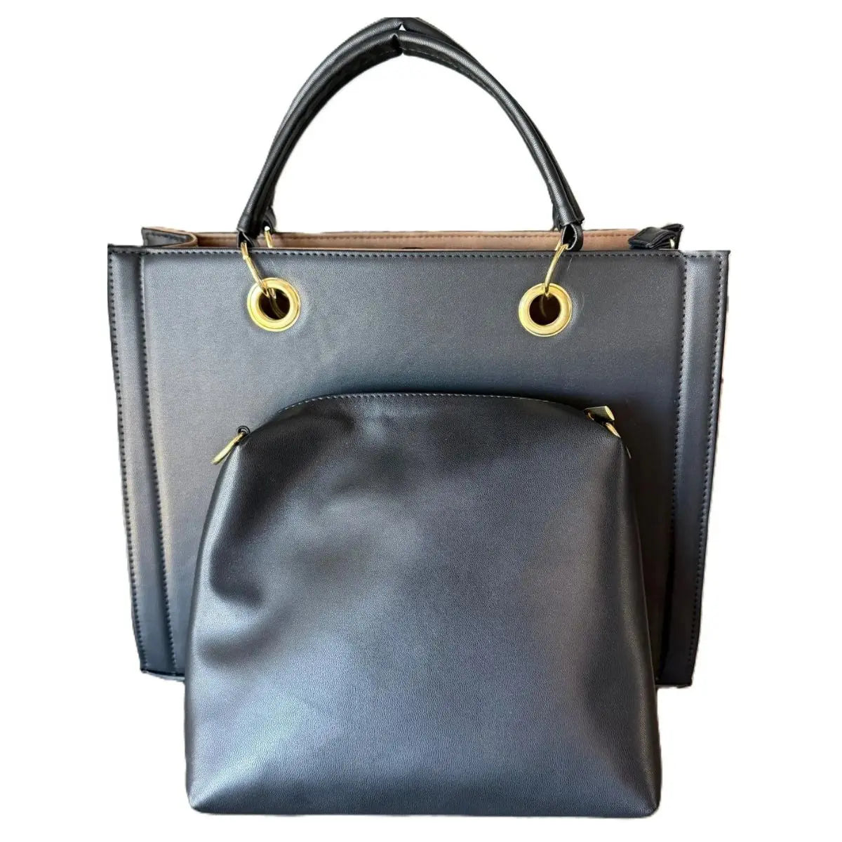 Chiseled Tote Bag with Inner Pouch - LunaArtesanal