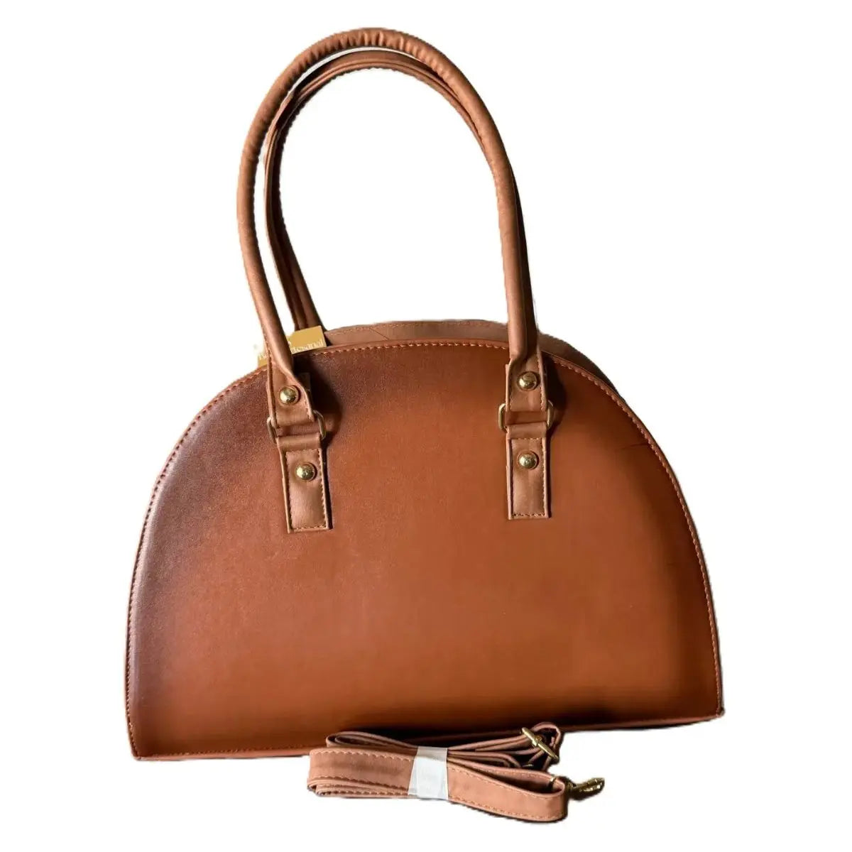 Hand-Painted Vegetable-Tanned Leather "Dome" Bag