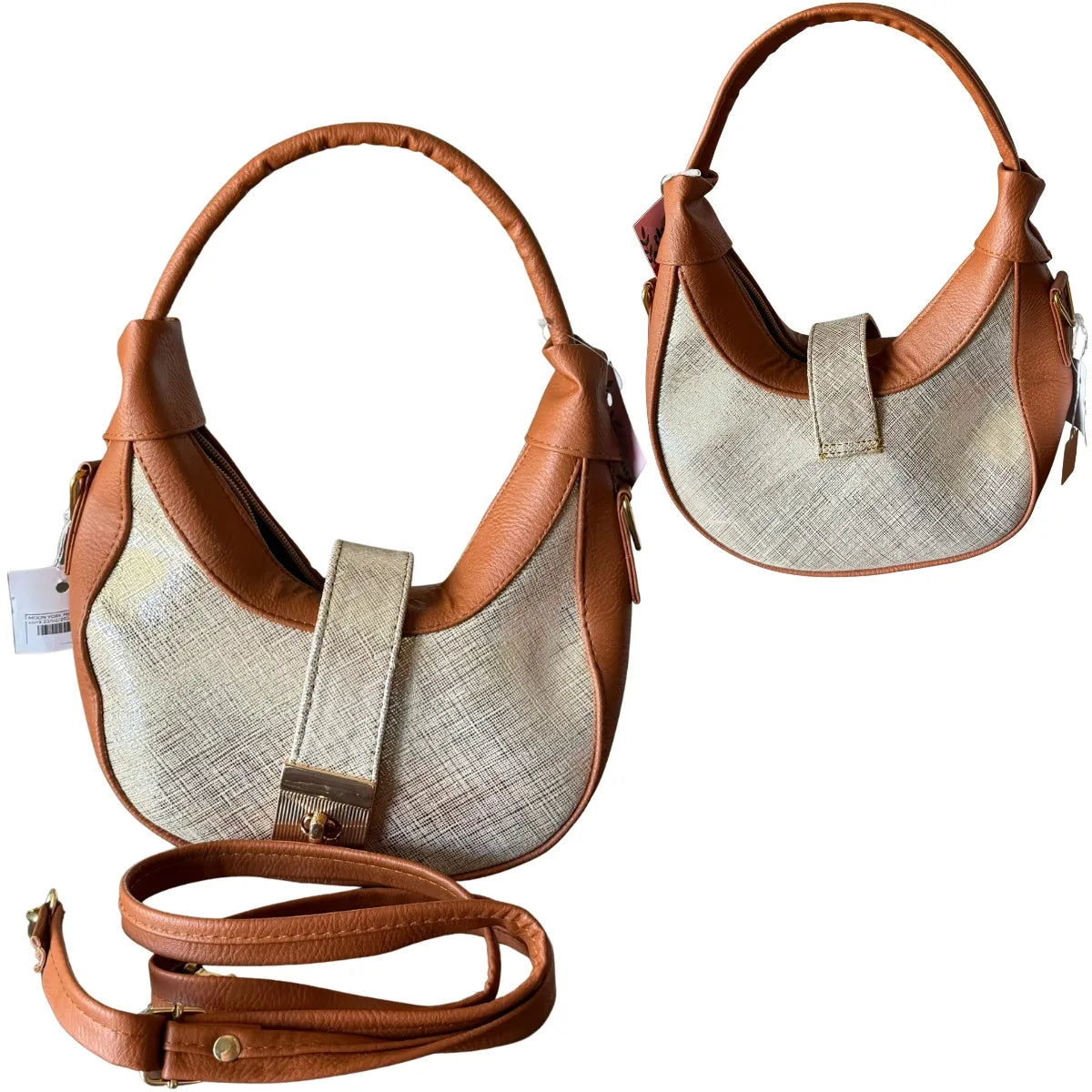"Moon York" Half-Moon Bag - Genuine Leather