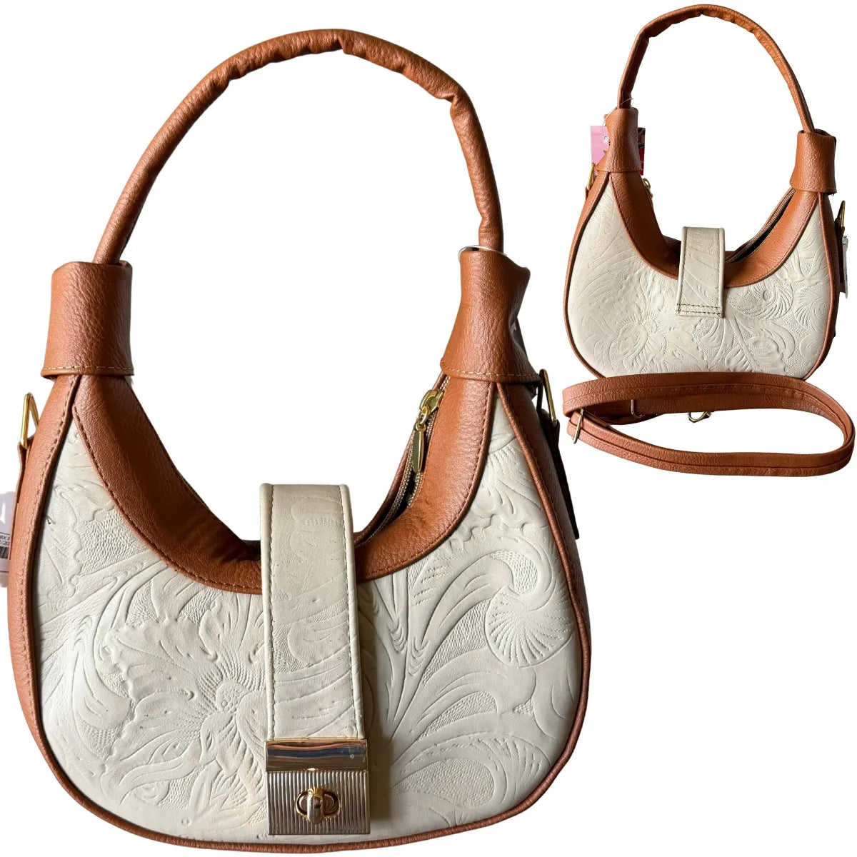 "Moon York" Half-Moon Bag - Genuine Leather