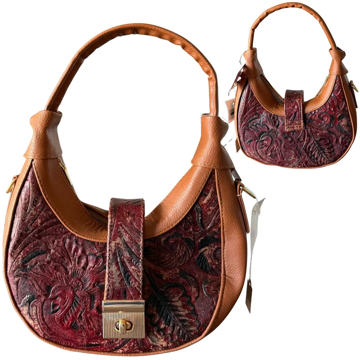 "Moon York" Half-Moon Bag - Genuine Leather