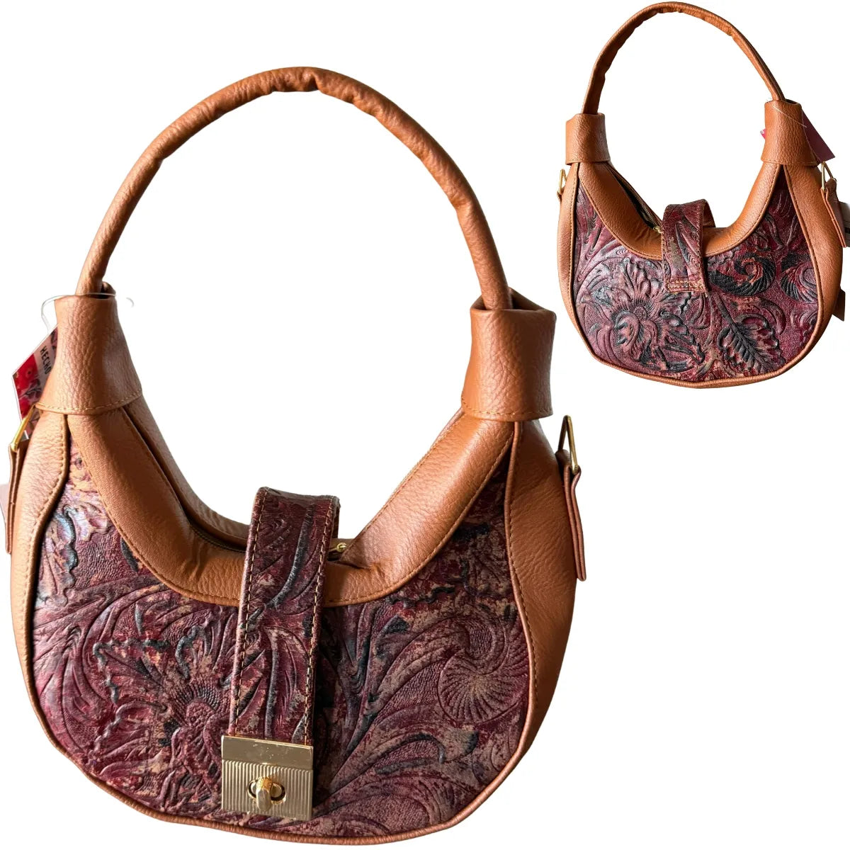 "Moon York" Half-Moon Bag - Genuine Leather
