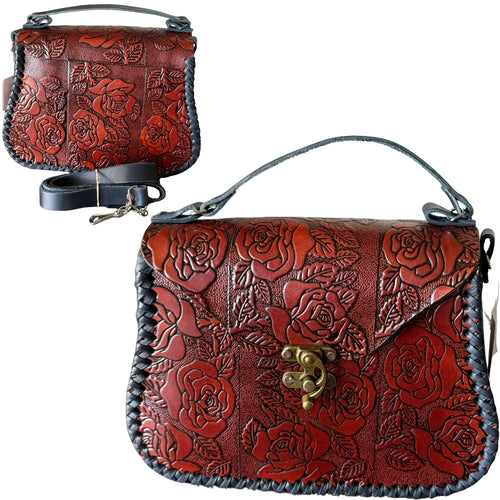 "Cross Amor" Bag - Leather Crossbody Bag with Flap