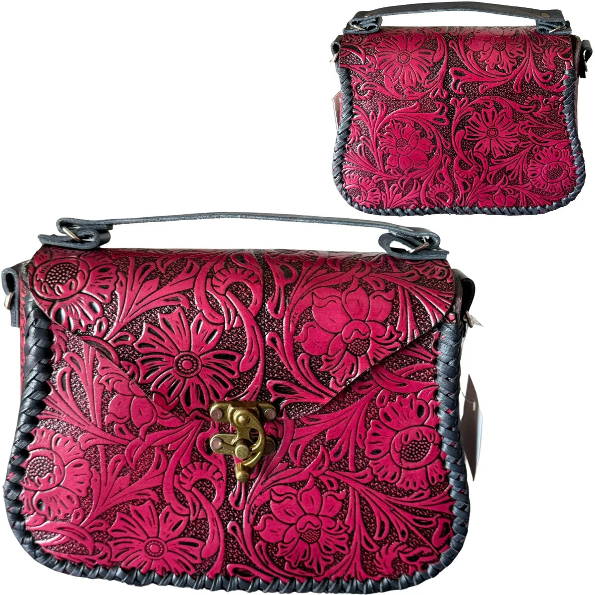 "Cross Amor" Bag - Leather Crossbody Bag with Flap
