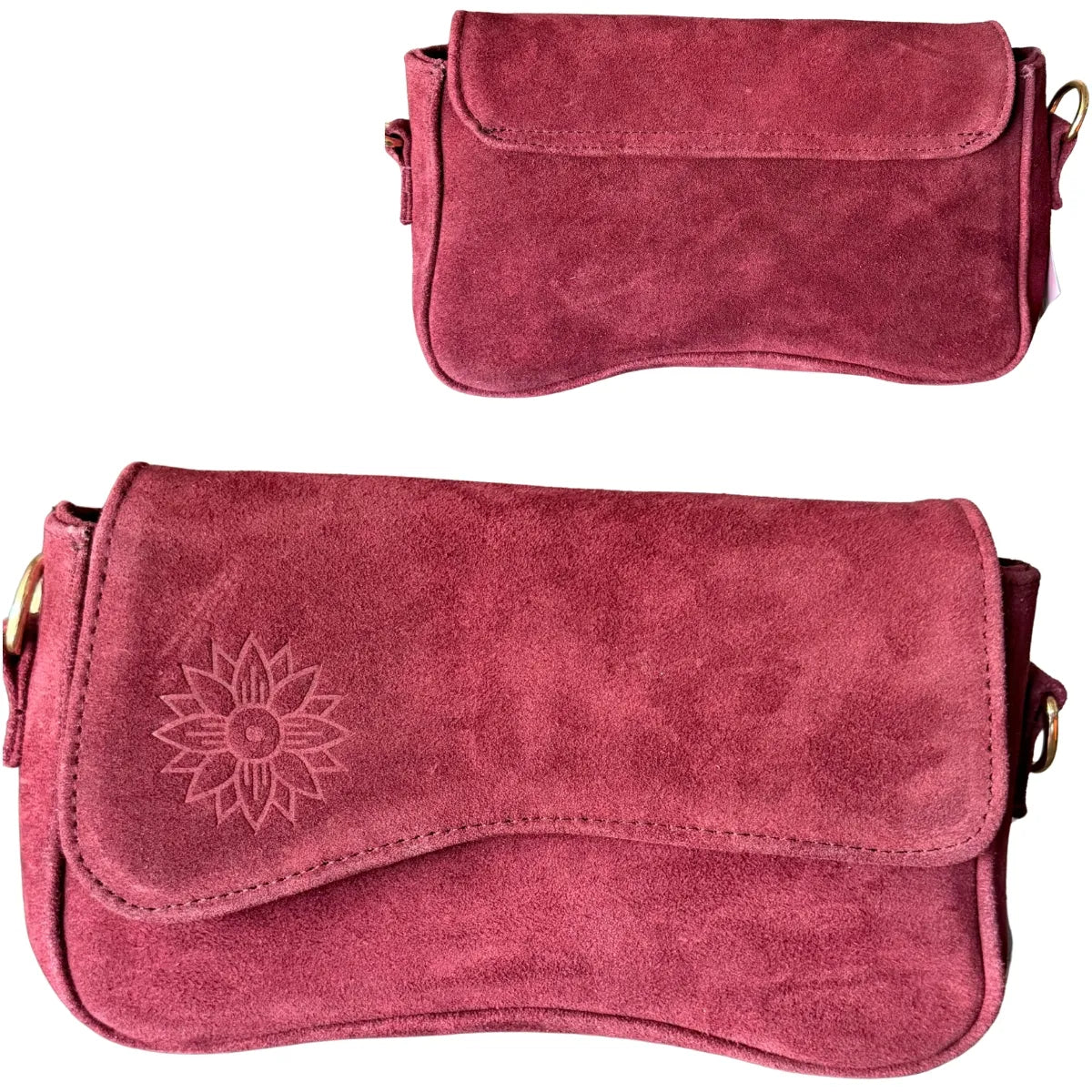 "Cross Tulum" Bag - Velvet, Leather, and Jute Handle