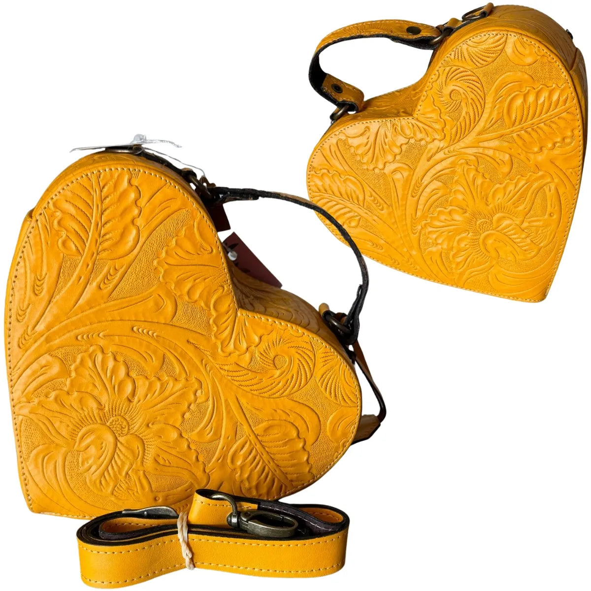 "Mari Queens" Bag - Embossed Leather Crossbody Bag