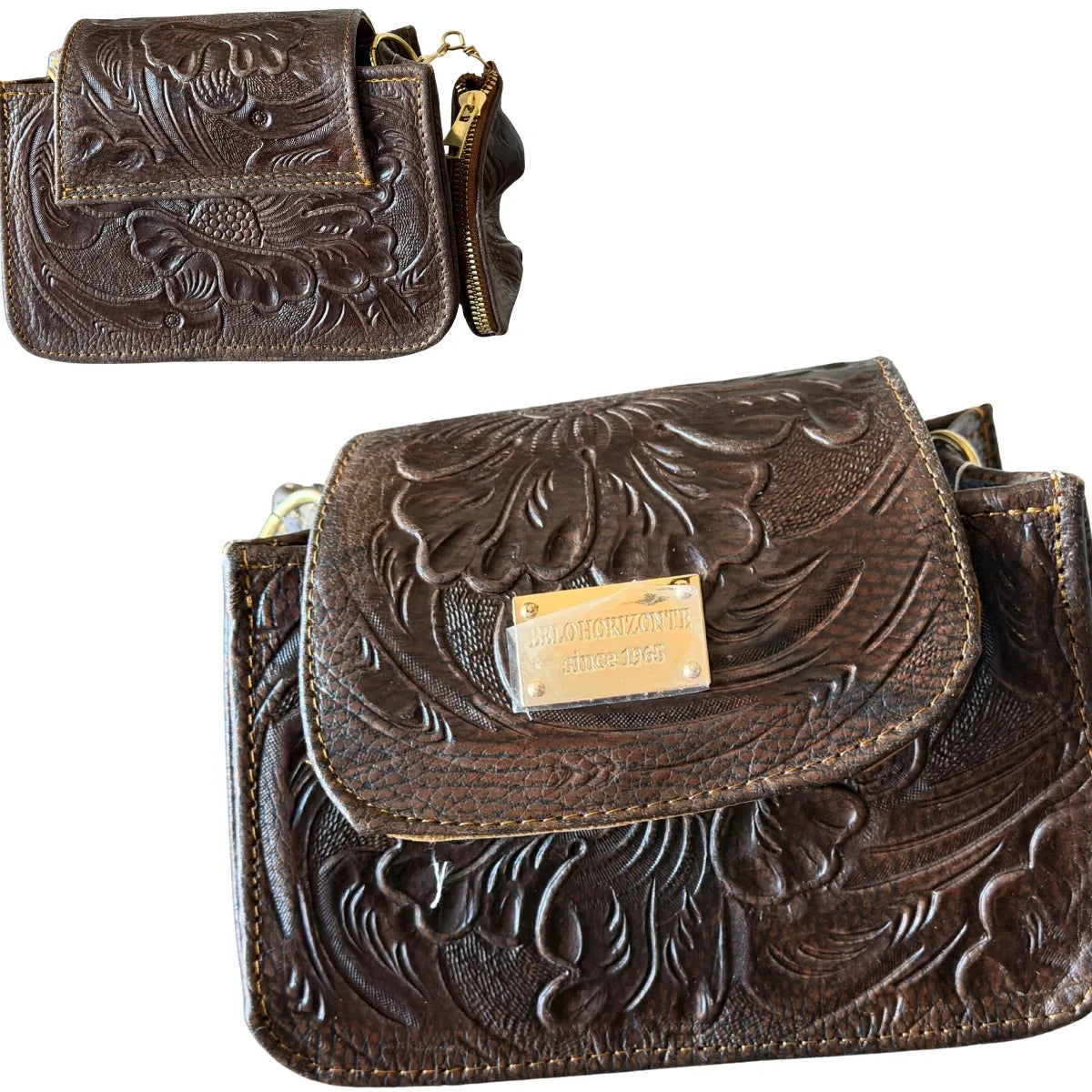 "Mini New York" Crossbody Bag - Urban Style with Extra Coin Pouch