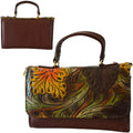 "Cross Two" Crossbody Bag - Hand-Brushed Artwork