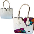 Vegan Leather Bag with Chiapas Weave - Spacious Design
