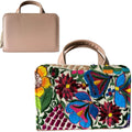 "Chiapas" Bag - Genuine Leather and Handwoven Fabric