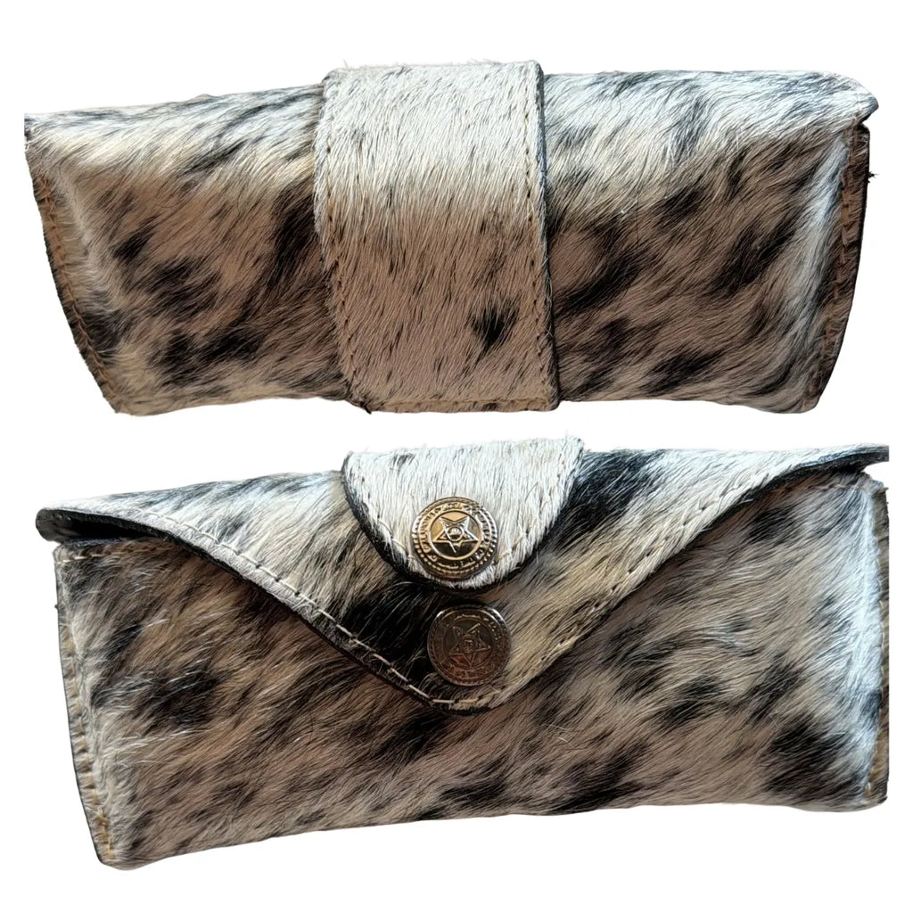Multipurpose Leather Case with Natural Fur - Animal Print