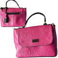 Chiseled Leather Bag - Internal Compartments and Protected Base