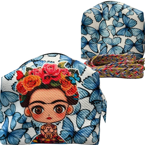 "Box-Style" Jute Bag with Floral Design