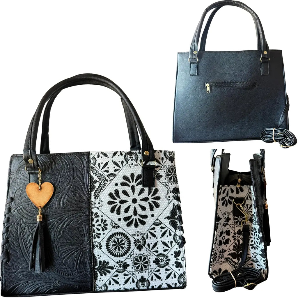 Bolsa de Mano "Dualidad Artesanal" - Colección Texturas de México