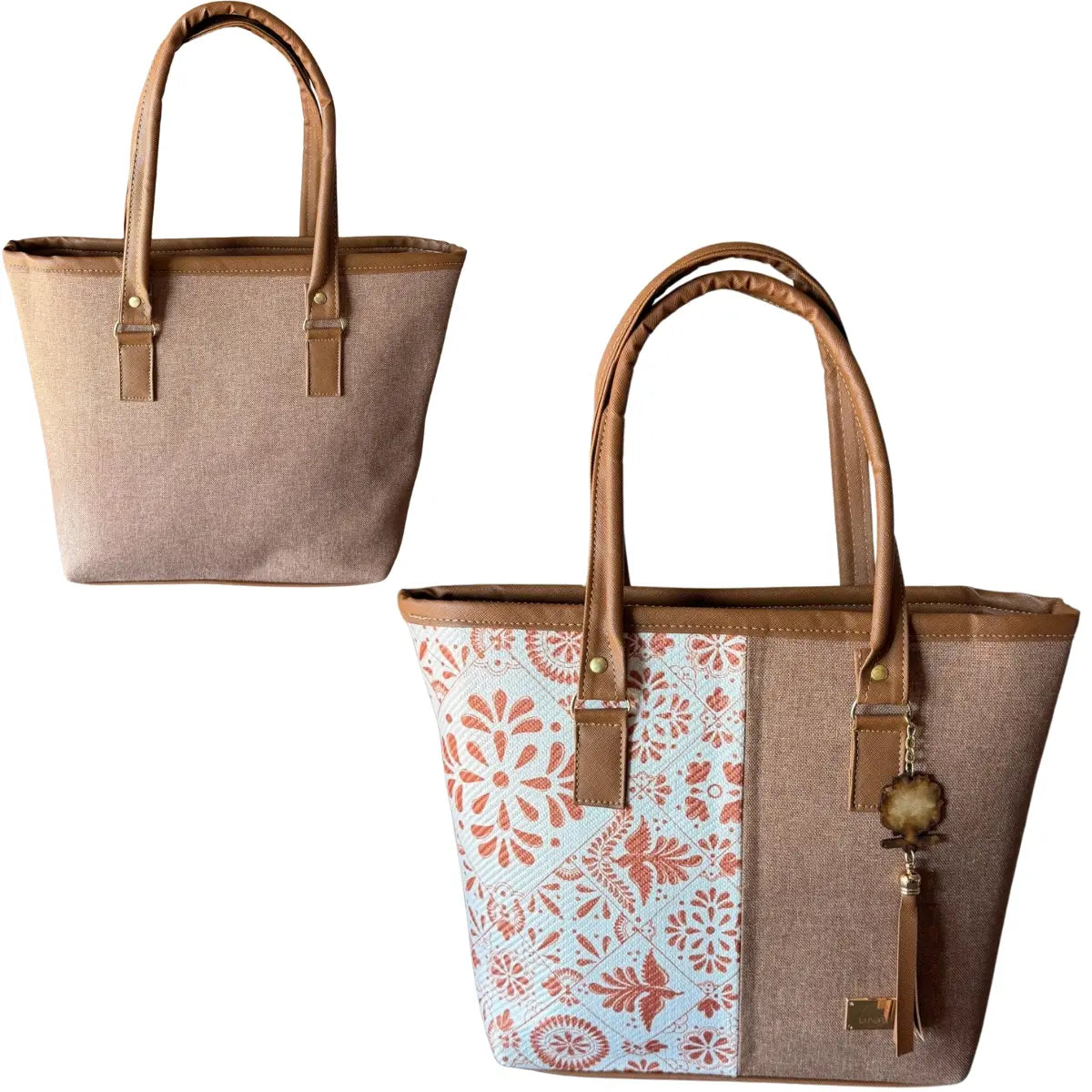 "Colonial Mosaic" Tote Bag - Tradition and Texture