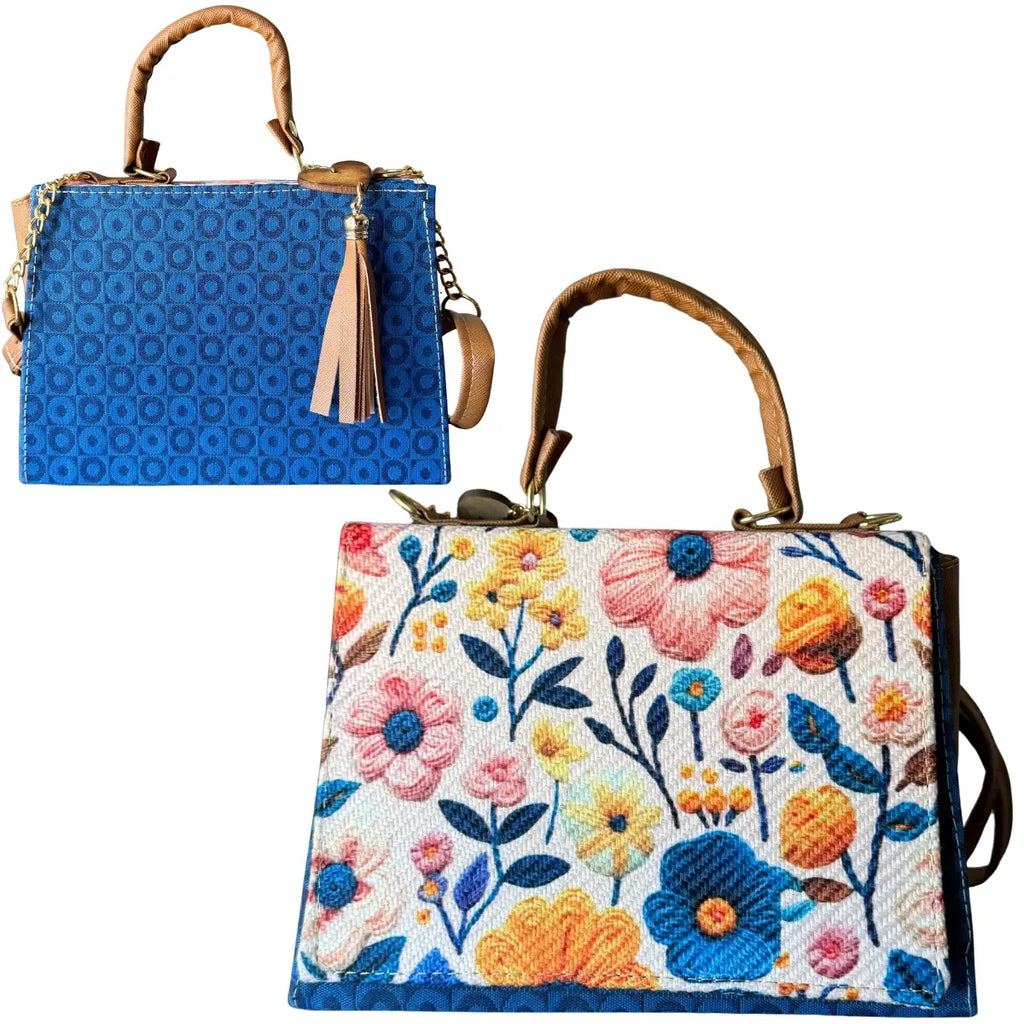 Handcrafted Crossbody Bag with Flap by Diseños Mexicanos