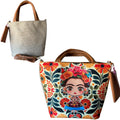 Handcrafted Frida Kahlo Tote Bag with Coin Purse