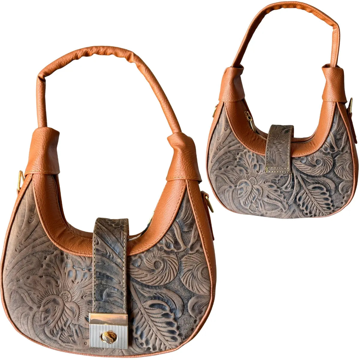 "Moon York" Half-Moon Bag - Genuine Leather