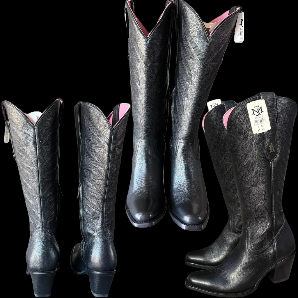 Bota Vaquera Bandida para Dama - Negro Elegante