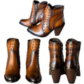 Vancouver Women's Cowboy Ankle Boots - Honey Armagnac