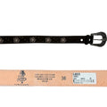 Malcreado Red & White Floral Embroidered Leather Belt
