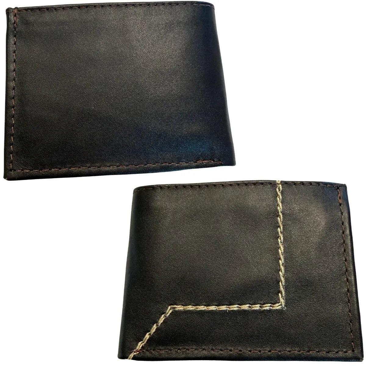Malcreado Handcrafted Men's Leather Wallet - Shaded Finish