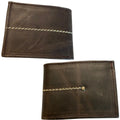 Malcreado Handcrafted Men's Leather Wallet - Shaded Finish