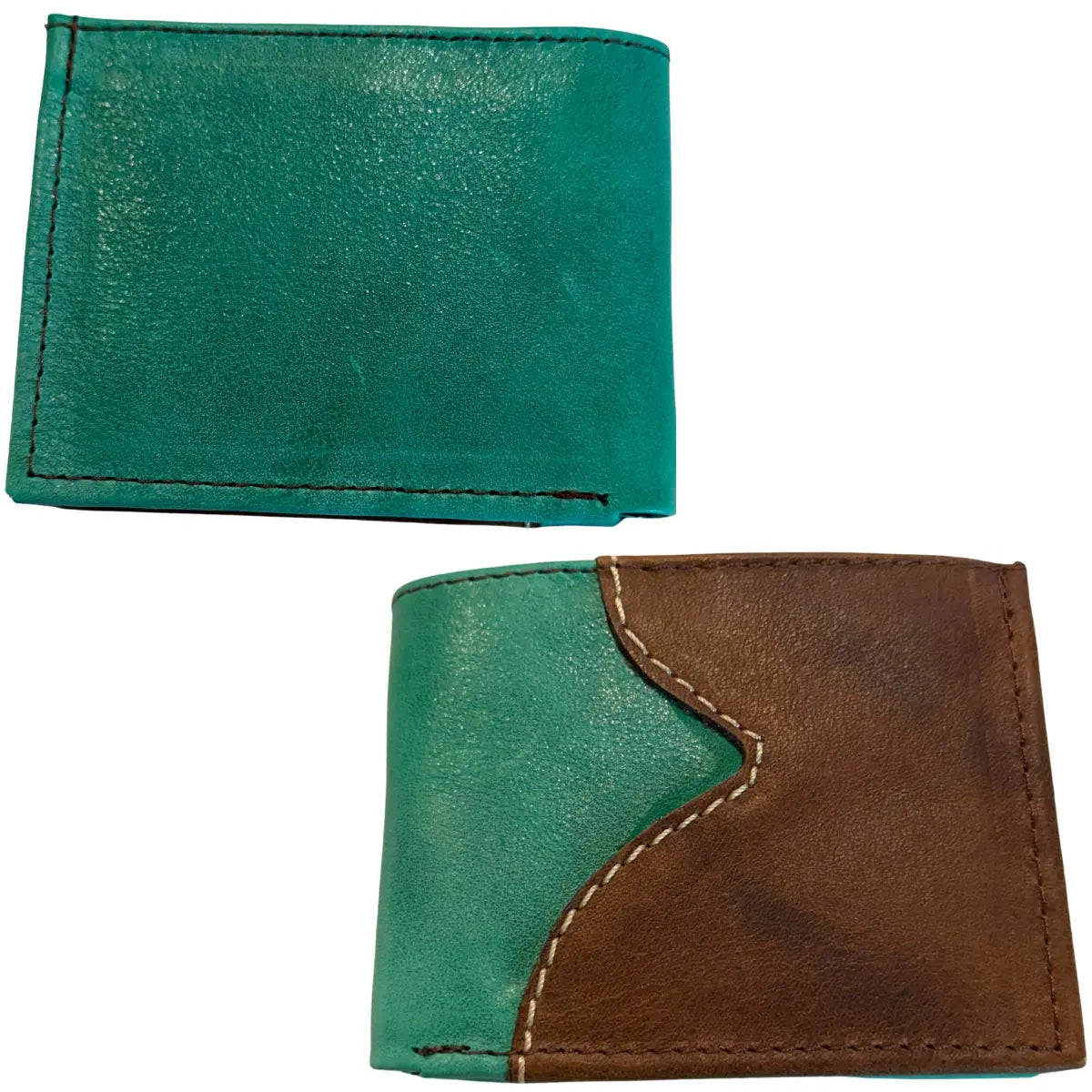 Malcreado Handcrafted Men's Leather Wallet - Shaded Finish