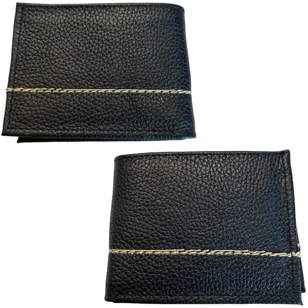 Malcreado Handcrafted Men's Leather Wallet - Shaded Finish