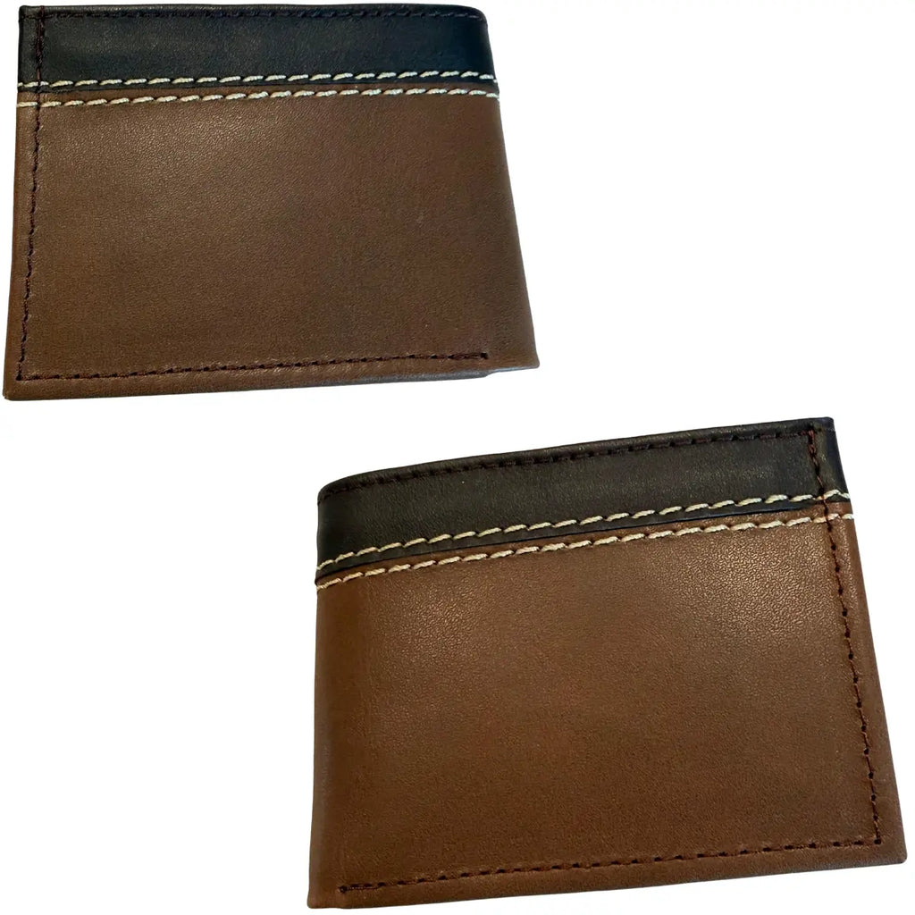 Malcreado Handcrafted Men's Leather Wallet - Shaded Finish