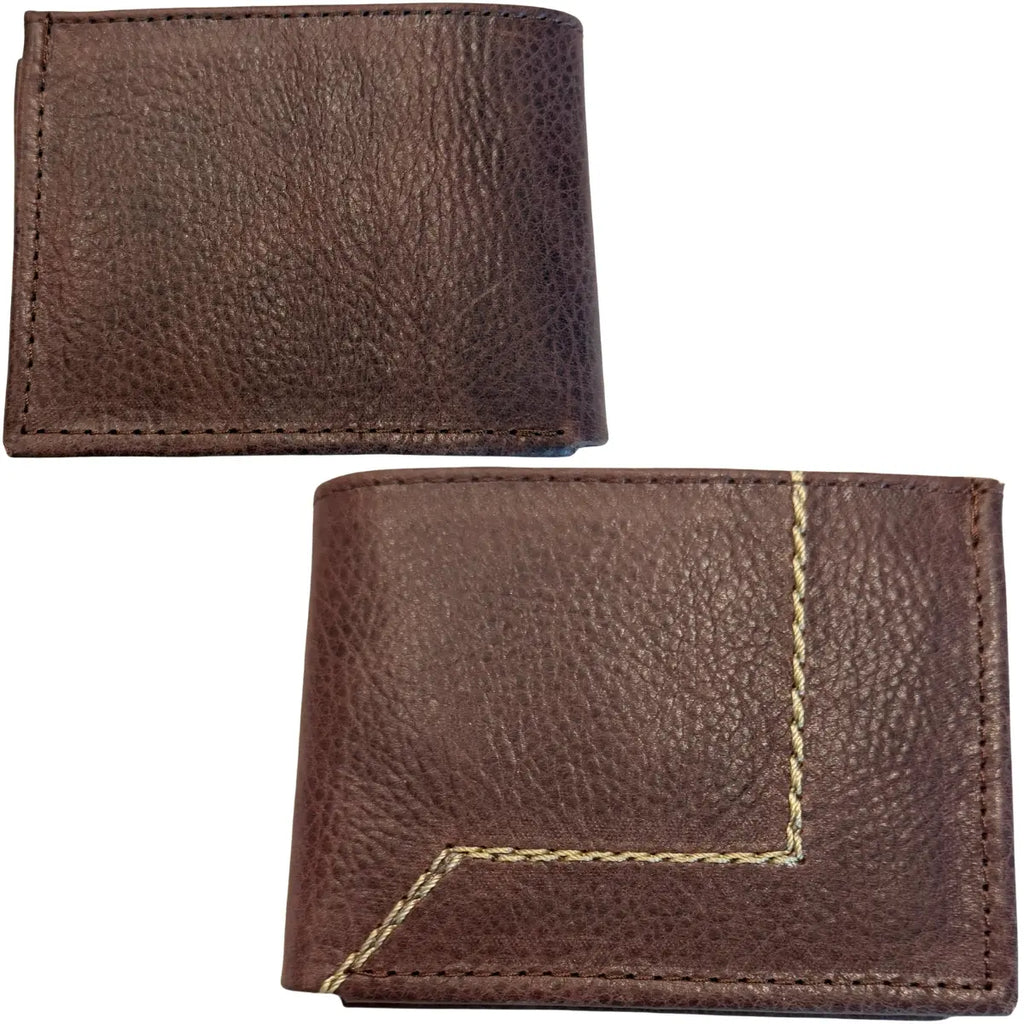 Malcreado Handcrafted Men's Leather Wallet - Shaded Finish