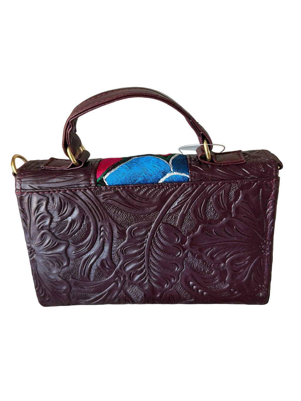 "Cross Two" Crossbody Bag - Hand-Brushed Artwork