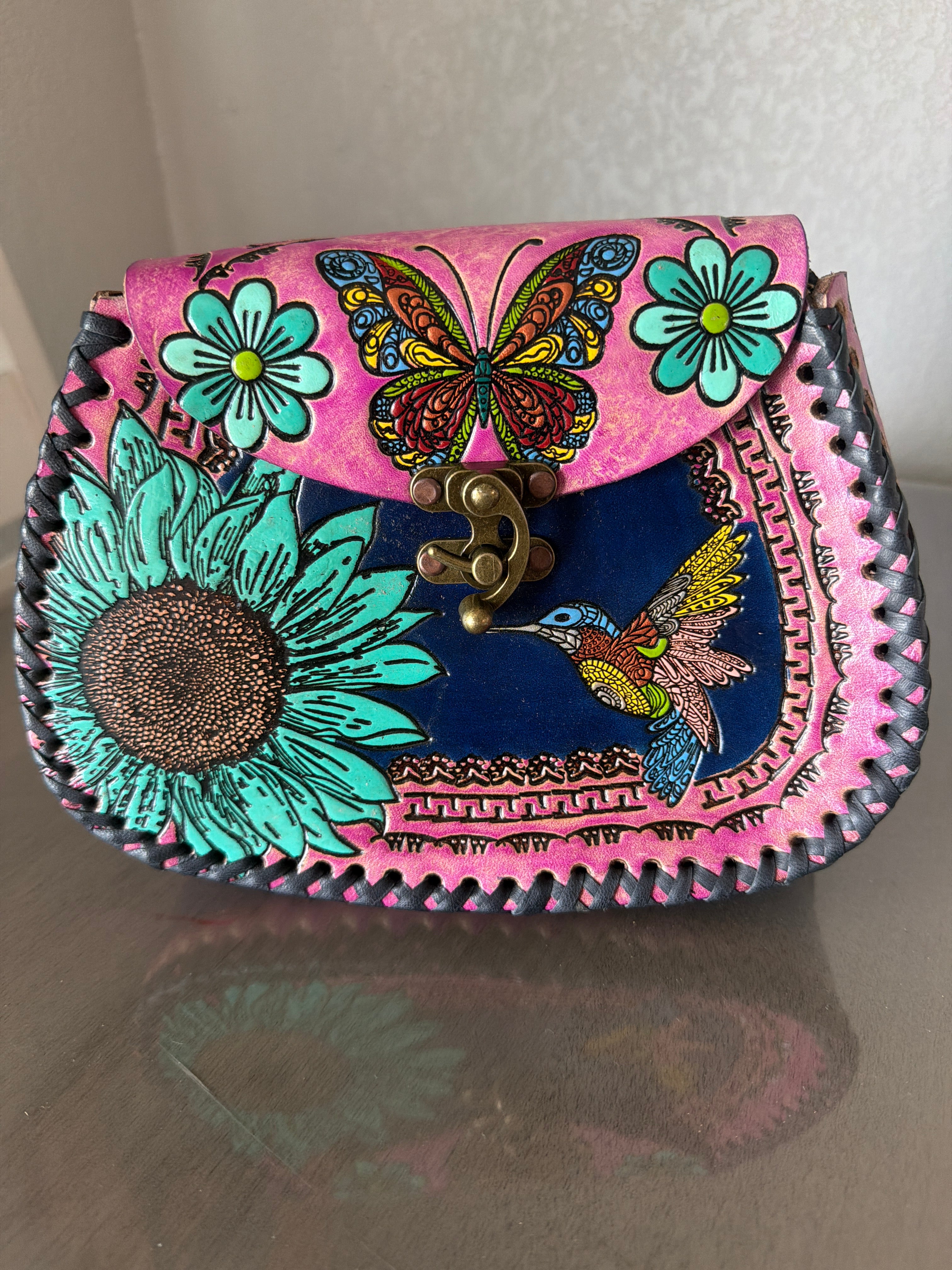 Bolsa "Mari Adelina" - Satchel Mini Pincelado a Mano