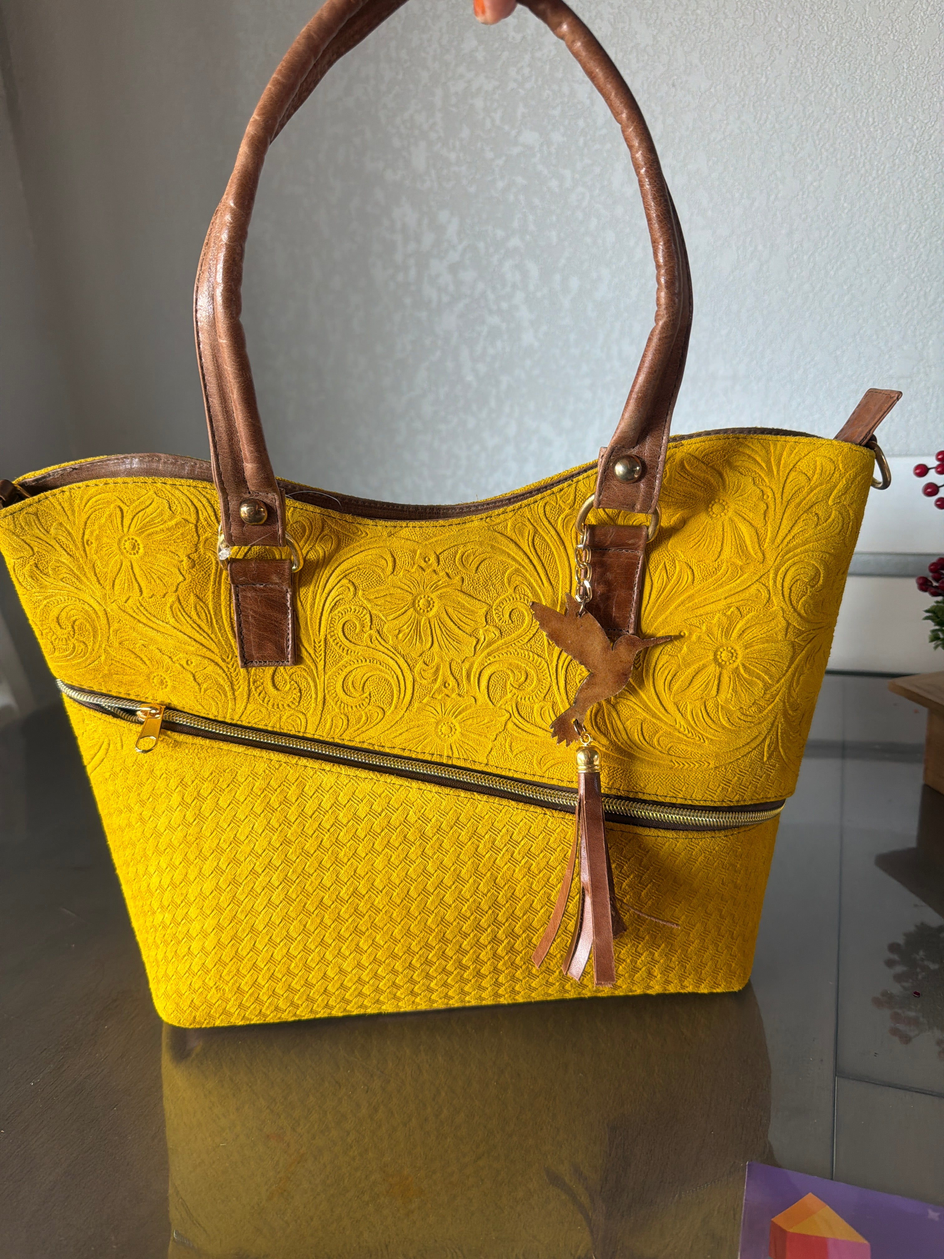 Tote the leather