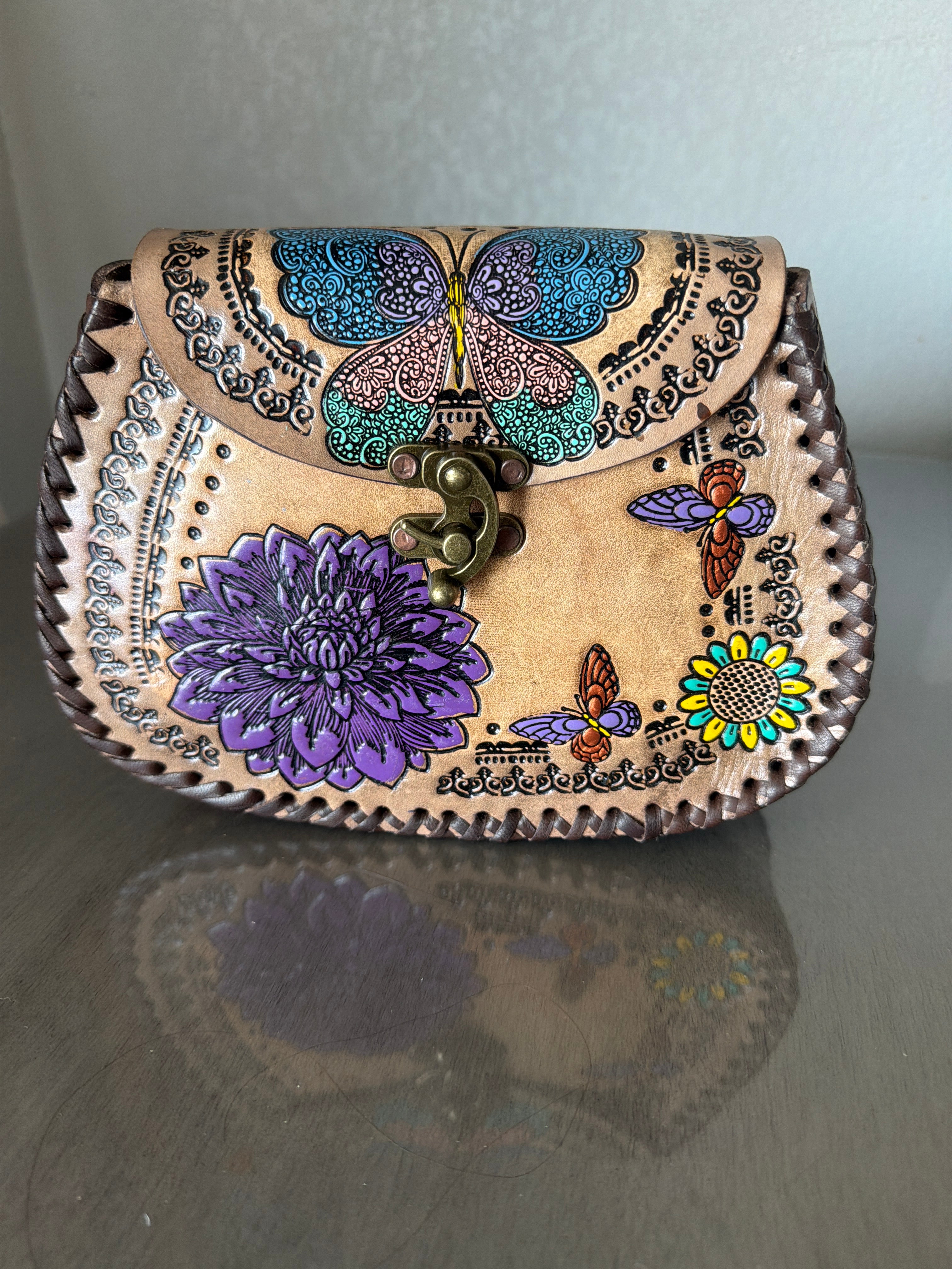Bolsa "Mari Adelina" - Satchel Mini Pincelado a Mano