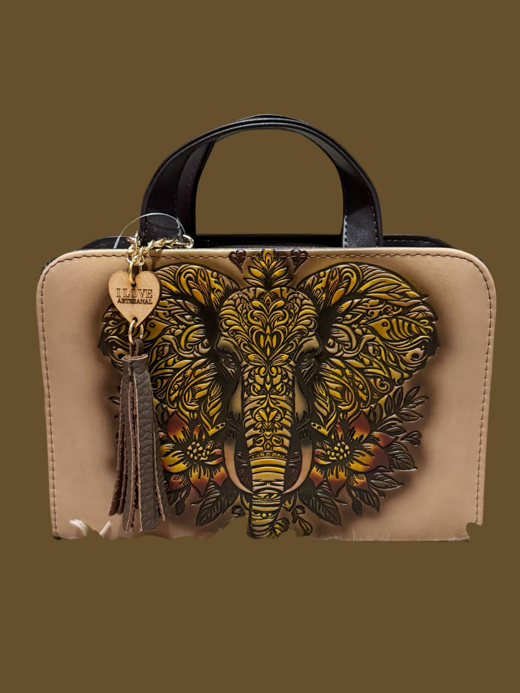 Bolsa Rectangular Minimalista en Cuero Vegetal Gris