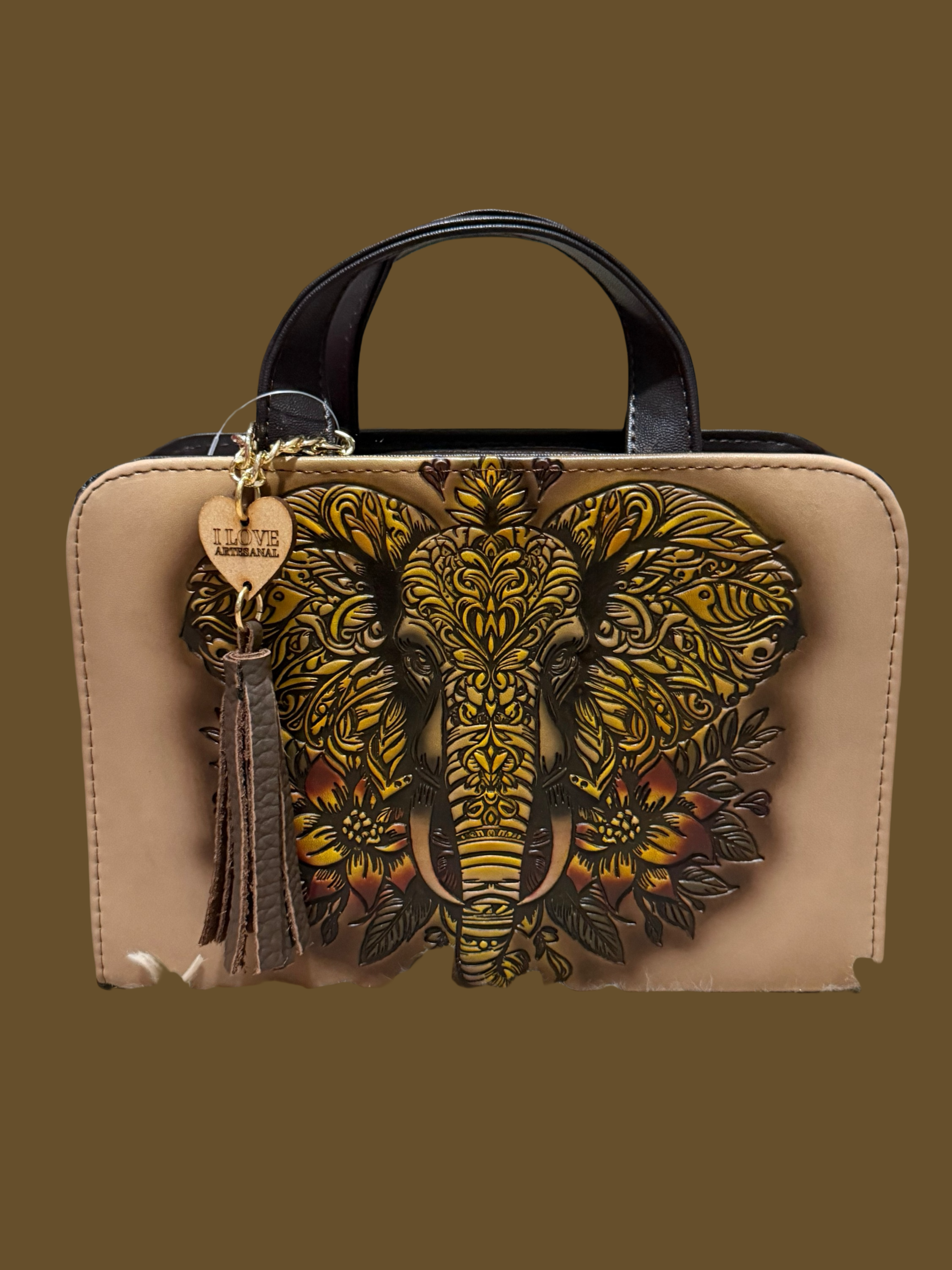 Bolsa Rectangular Minimalista en Cuero Vegetal Gris