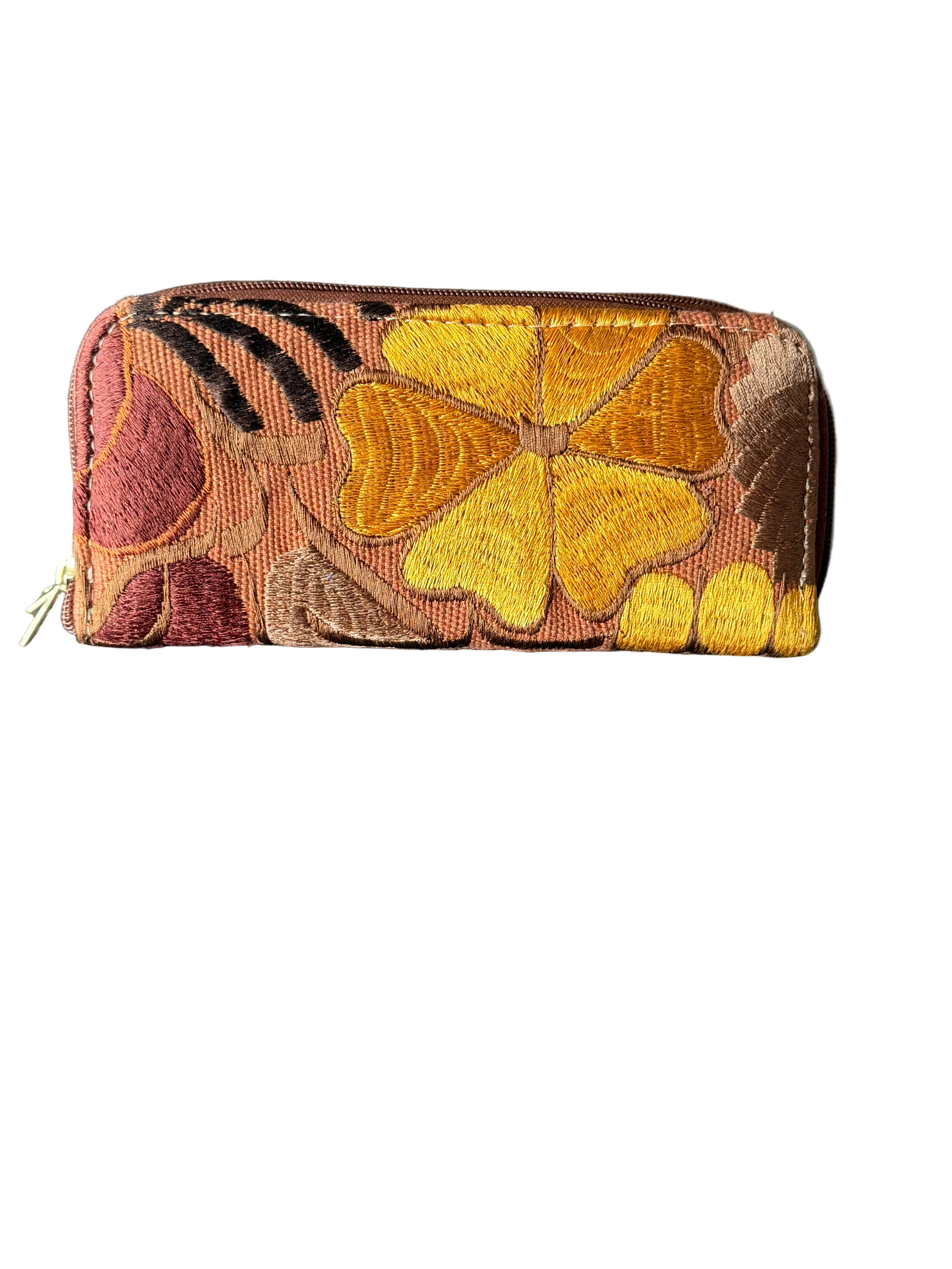 Cartera Bandolera Doble: Piel y Telar