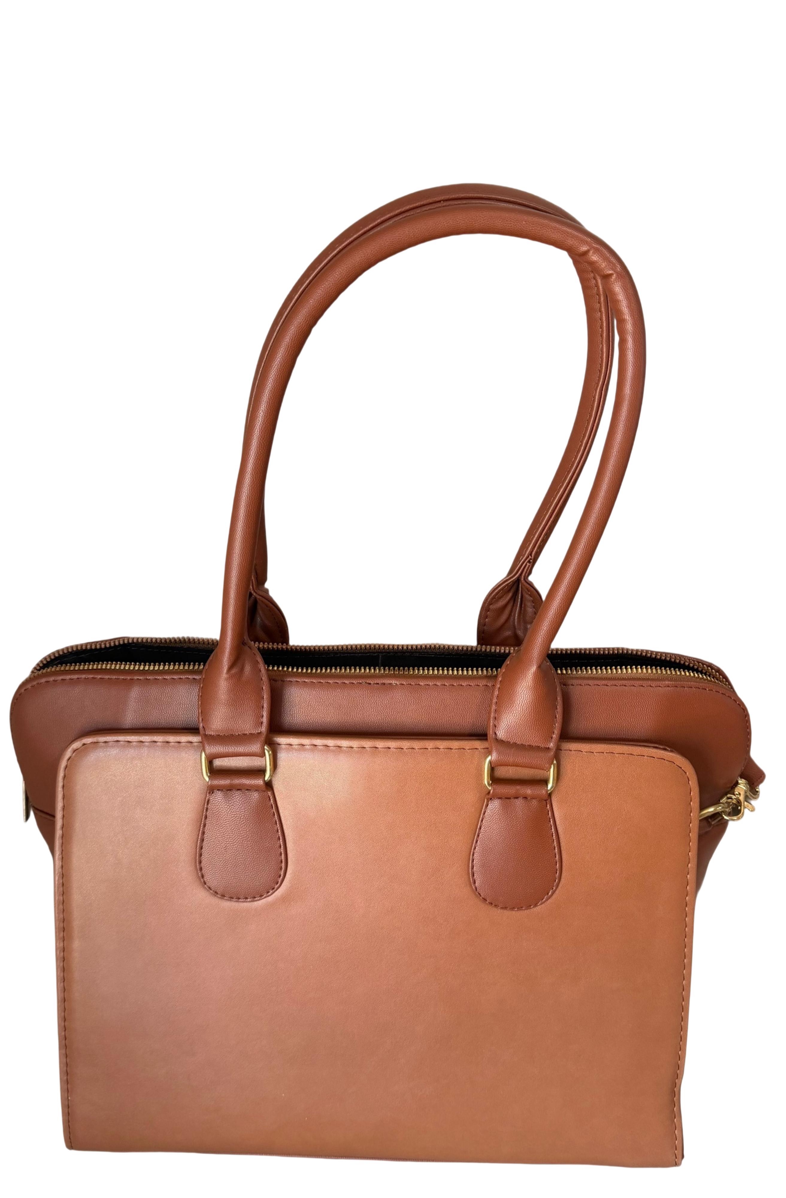 Hand-Painted Vegetable-Tanned Leather "Dome" Bag
