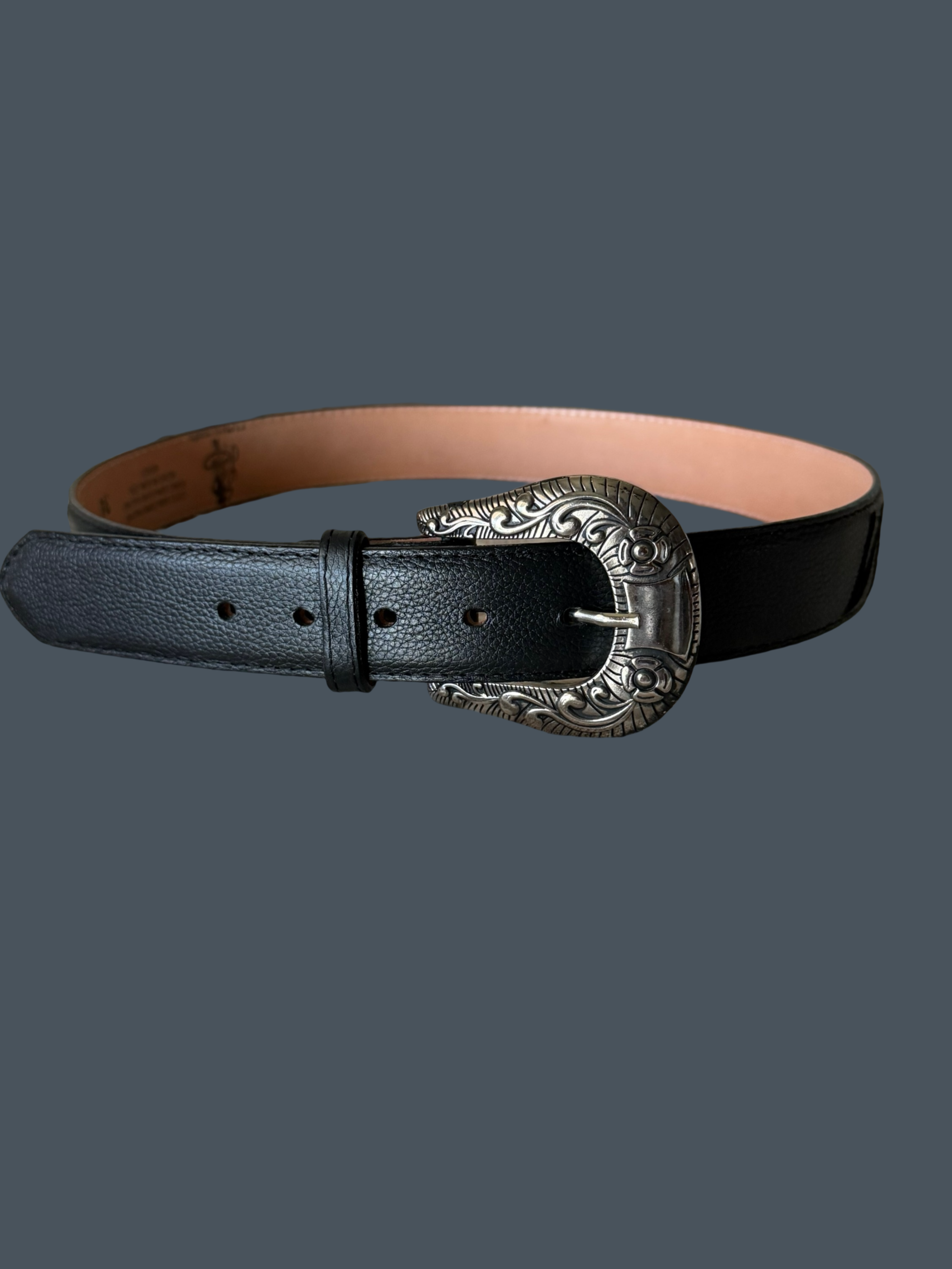 Malcreado Floral Embroidered Leather Western Belt